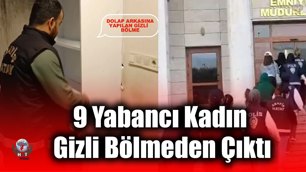 Masaj salonunda fuhşa sürüklenen 9 yabancı uyruklu kadın gizli bölmeden çıktı