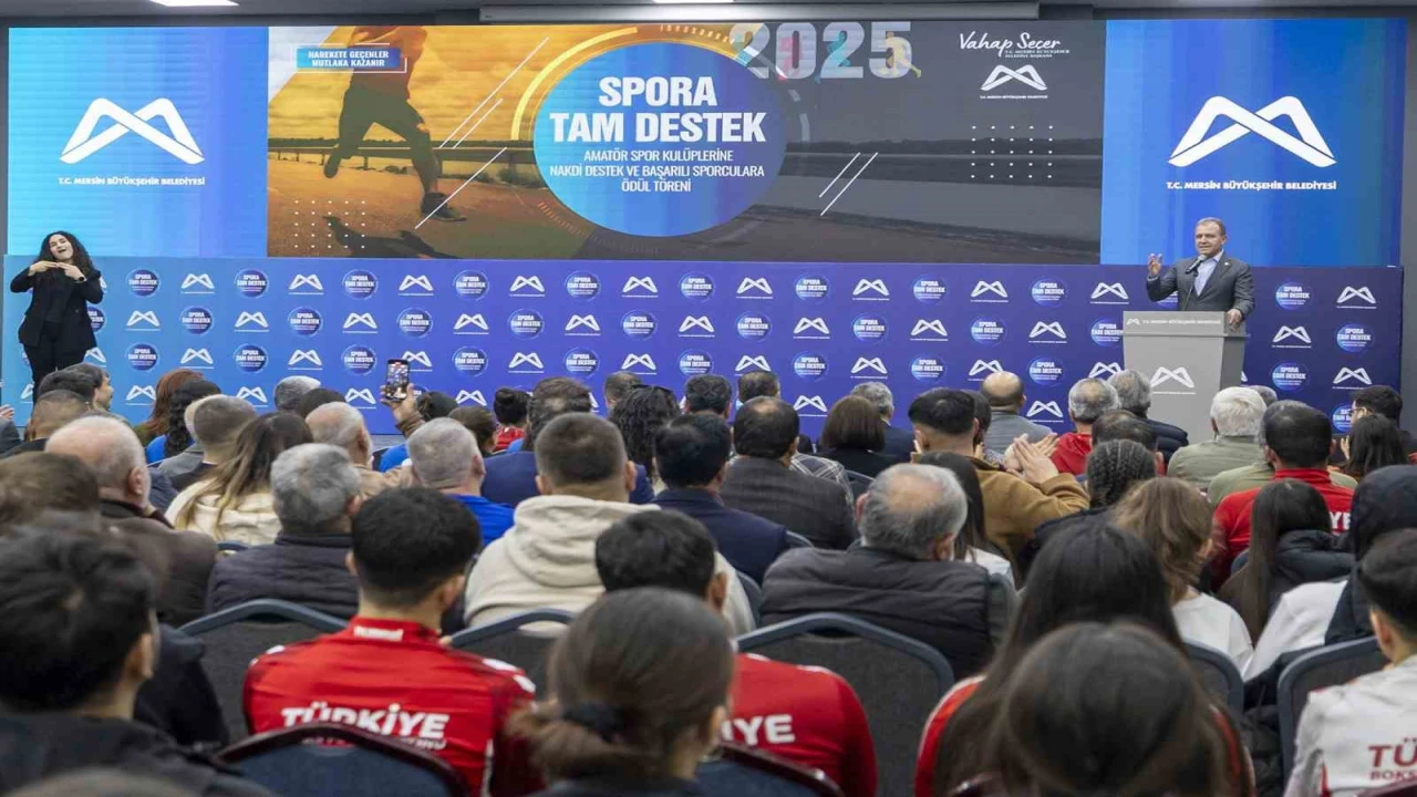 Mersin Büyükşehir Belediyesinden spora 20 milyon 781 bin TLlik destek