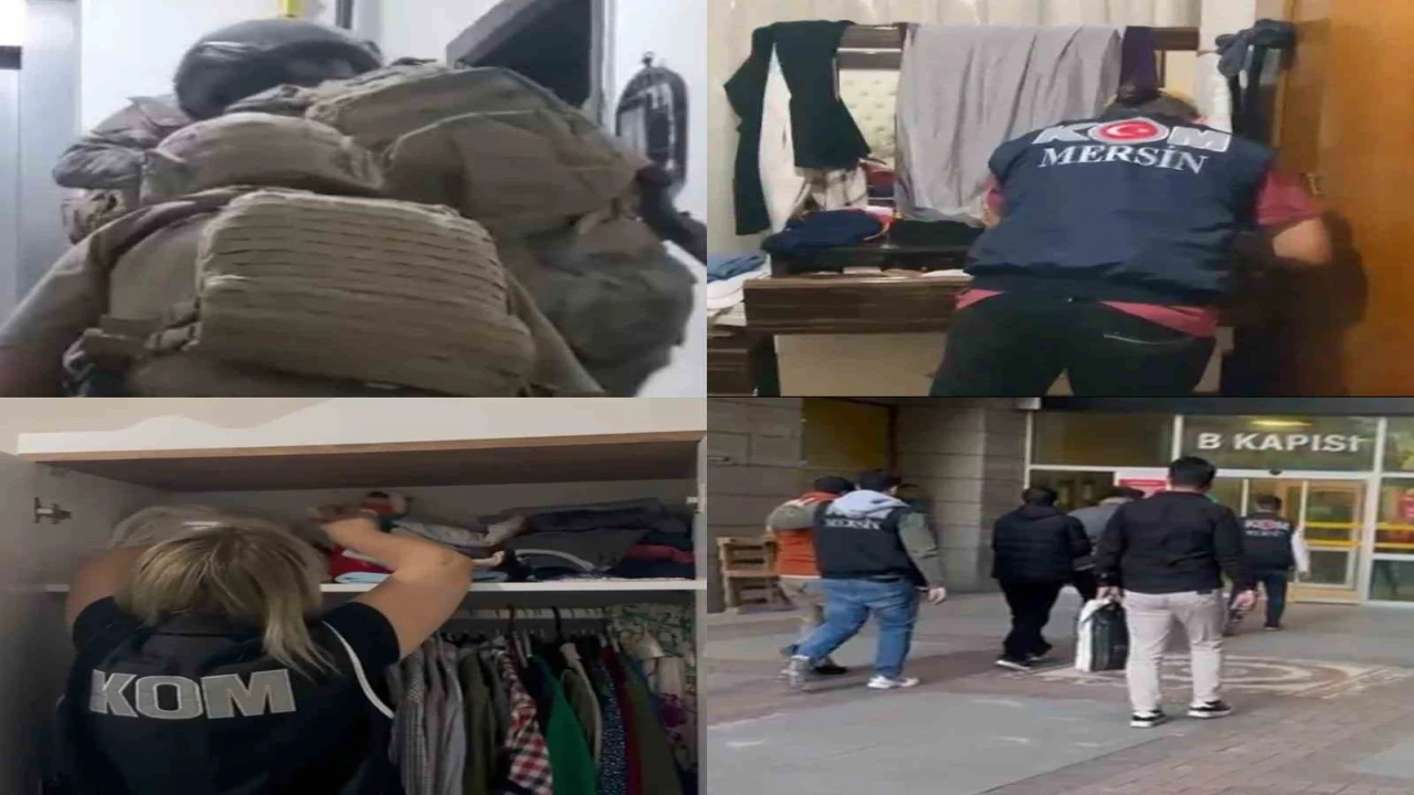 Mersinde haraç isteyen suç örgütüne operasyon: 8 tutuklama