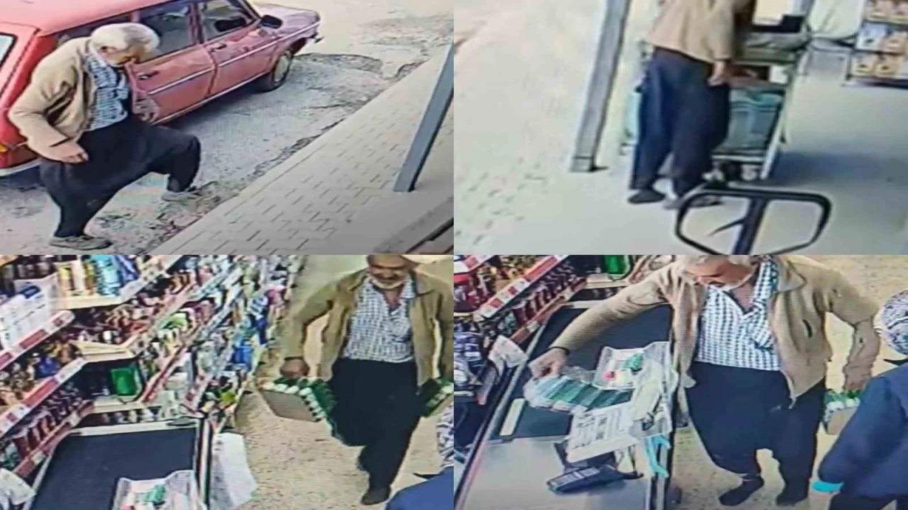 Mersinde içleri ısıtan görüntü: Çamurlu ayakkabısını çıkardı, çorapla markette alışveriş yaptı