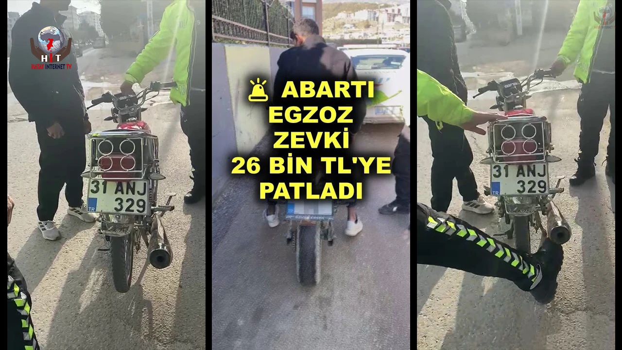 Abartı egzoz 12 bin TLye patladı