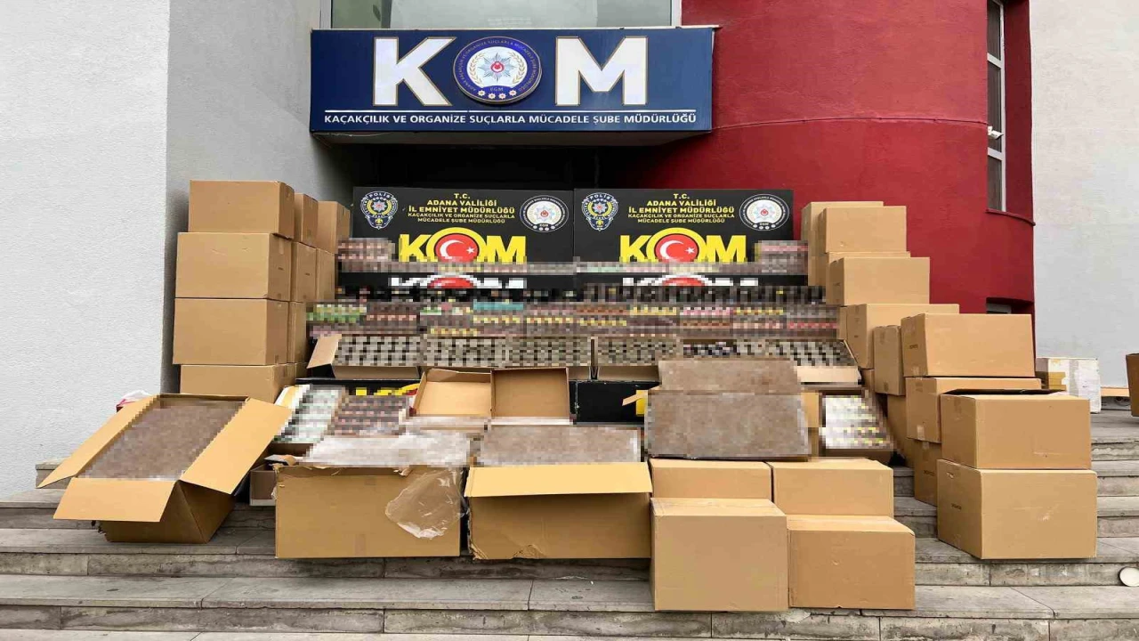 Adanada depoda binlerce kaçak tütün ürünü ele geçirildi: 2 kişi tutuklandı