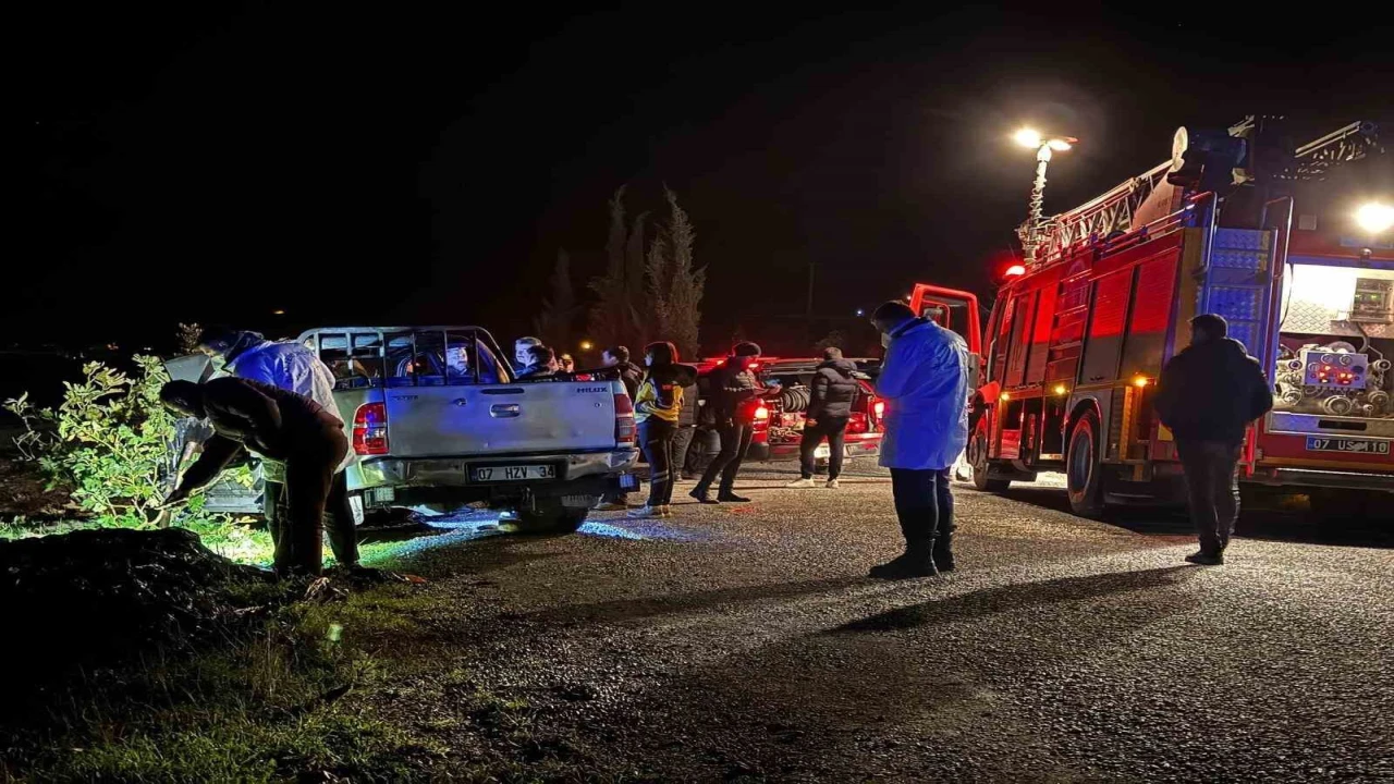 Antalyada araç içinde yanmış ceset olayında 4 gözaltı