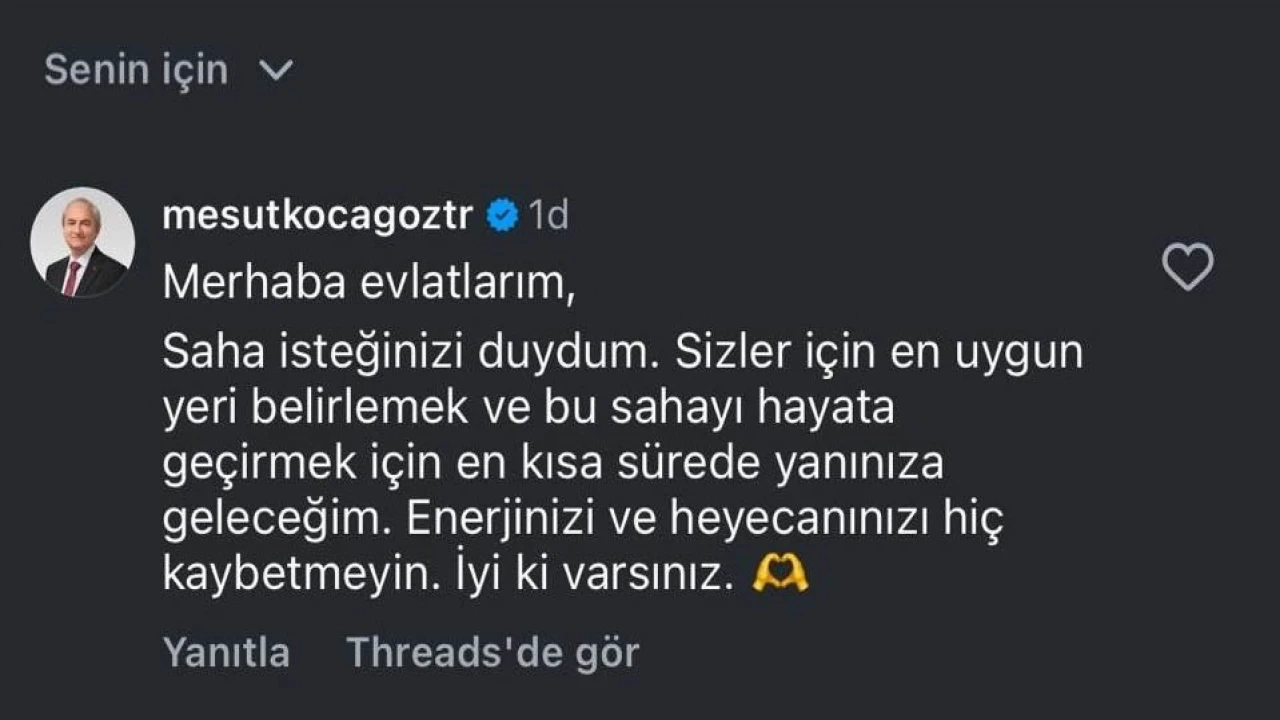 Çocukların videolu halı saha çağrısına Başkan Kocagözden yeşil ışık