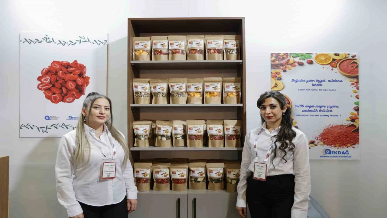 EKDAĞın kurutma tesisinde üretilen ürünler fuarda tanıtıldı