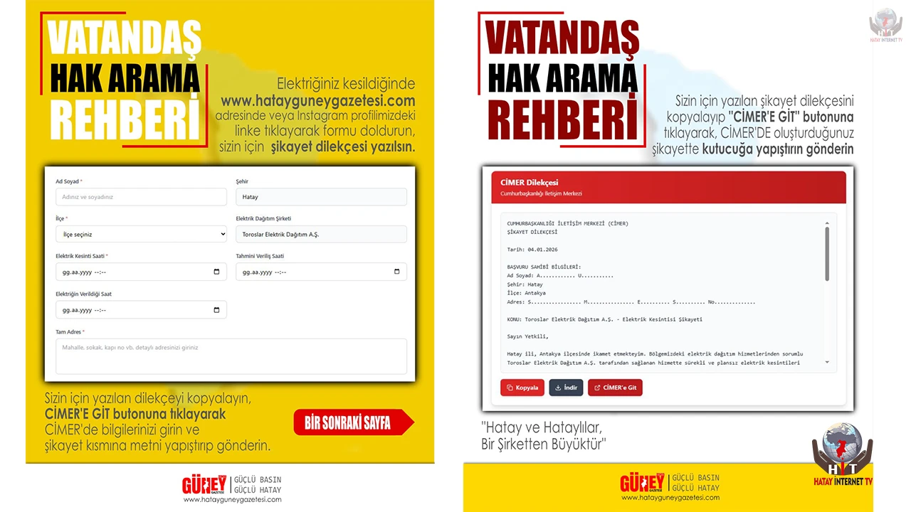 ELEKTRİK ŞİKAYETİ CİMER’E TAŞINDI