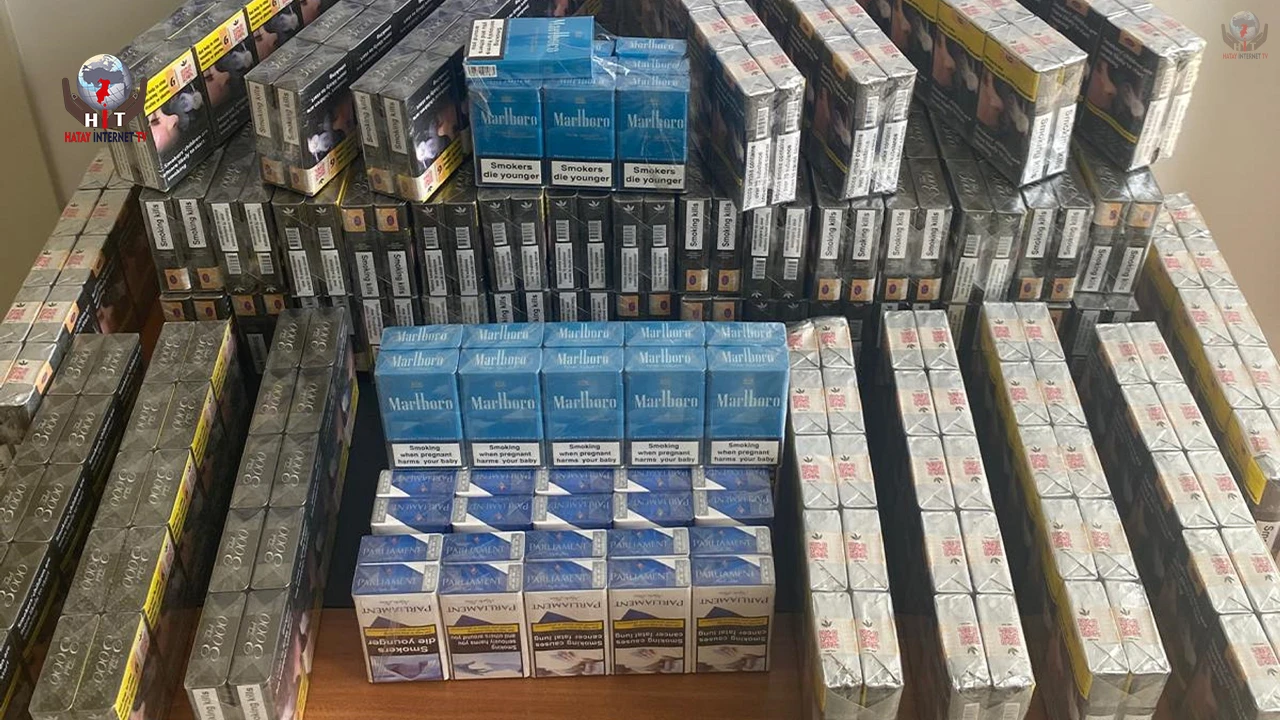 Erzinde araçtan 510 paket gümrük kaçağı sigara çıktı