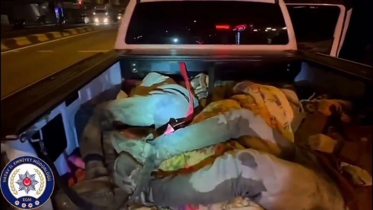 Hatayda 8 kaçak göçmen yakalandı, 2 organizatör tutuklandı