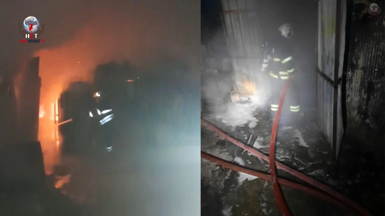 Hatayda konteyner alevlere teslim oldu