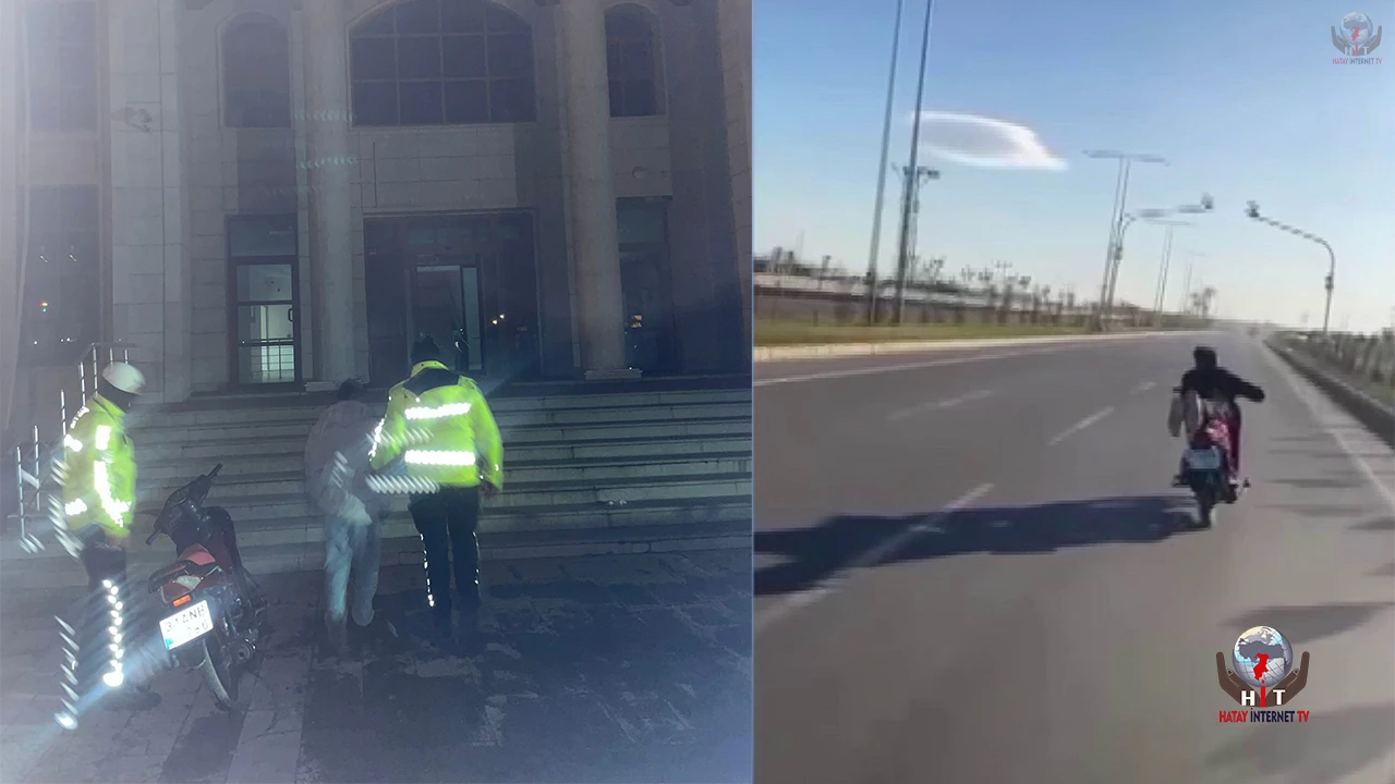 Hatayda motosikletli çocuk sürücüye 50 bin TL ceza