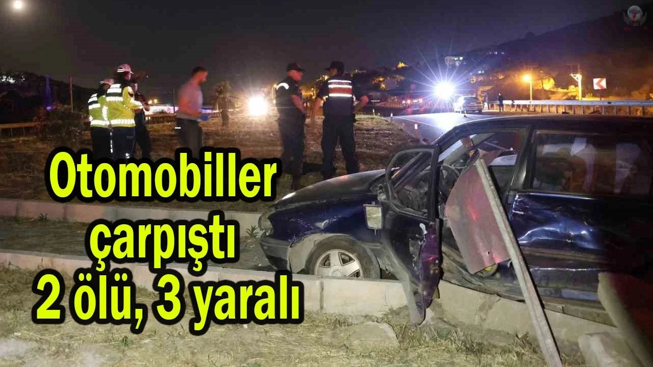 Hatayda otomobiller çarpıştı: 2 ölü, 3 yaralı