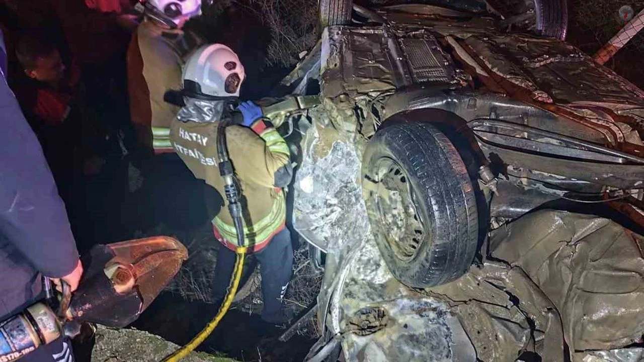 Hatayda trafik kazası: 1 ölü, 3 yaralı