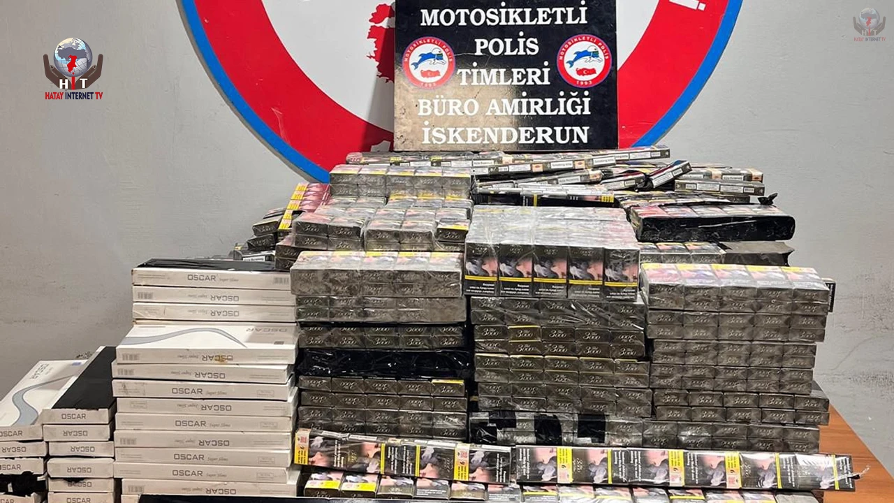 İskenderunda 4 bin 300 paket gümrük kaçağı sigara ele geçirildi