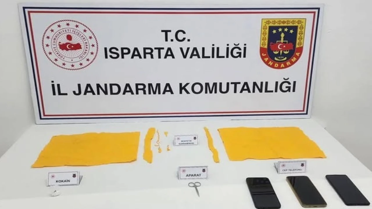 Ispartada jandarmanın uyuşturucu operasyonunda 2 şüpheli tutuklandı