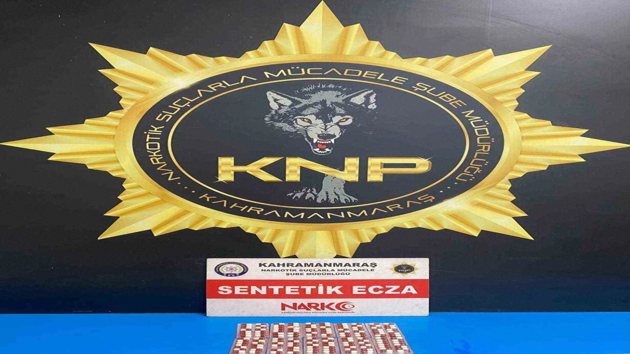 Kahramanmaraşta 184 adet sentetik ecza ele geçirildi
