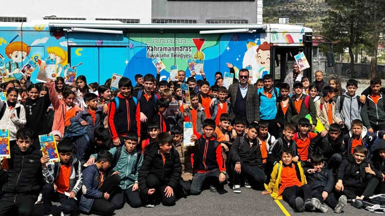 Kahramanmaraşta mobil kütüphane kırsal bölgelerde