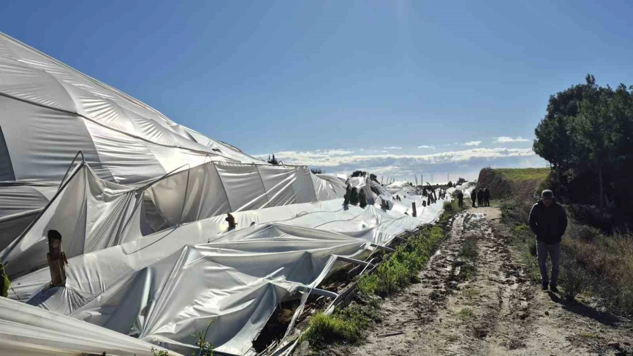 Manavgatta hortumdan zarar gören bölgelerde hasar tespit çalışması yapıldı