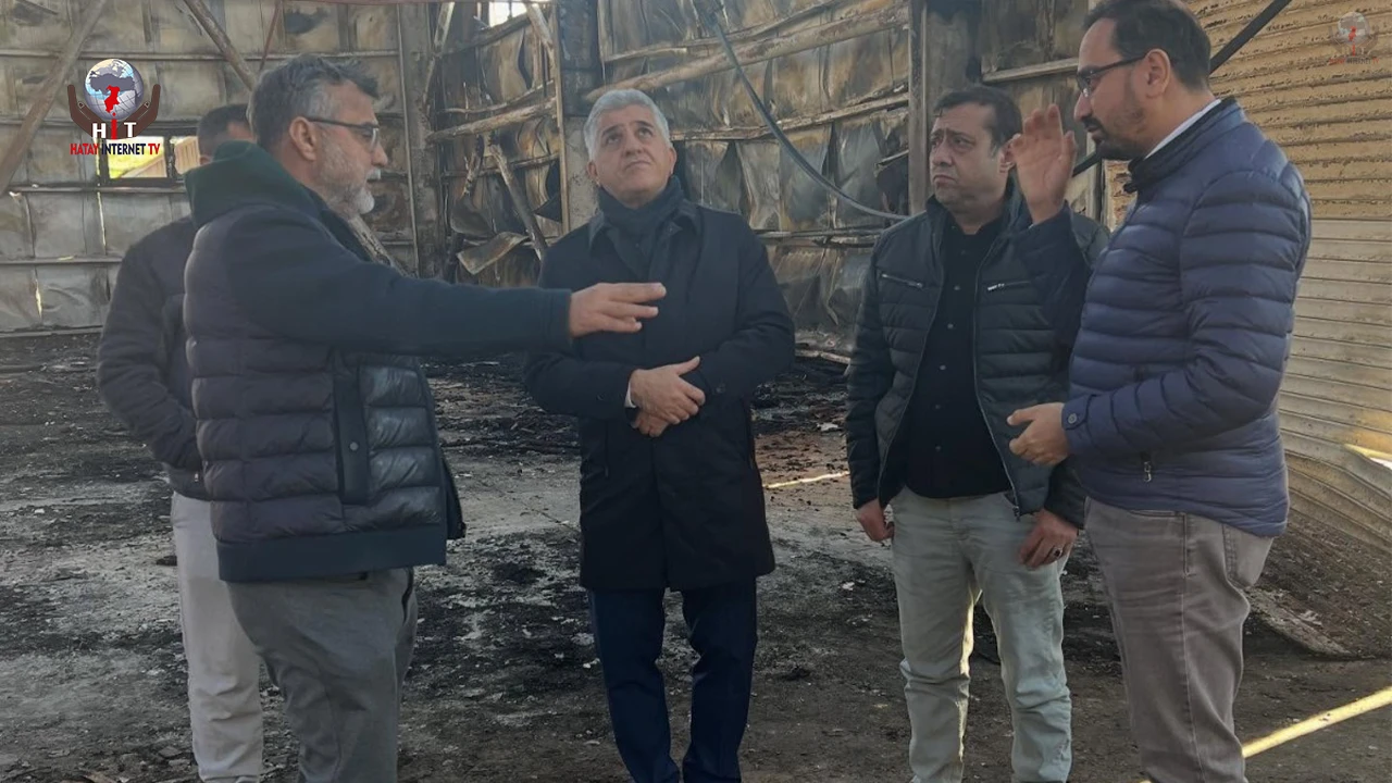 MÜDÜR BAL’DAN YANGINZEDE ESNAFA DESTEK