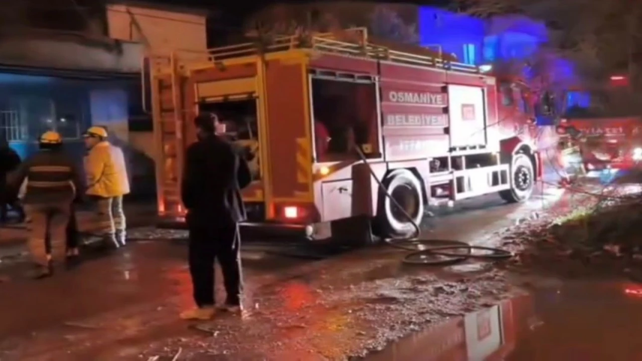 Osmaniyede müstakil evde çıkan yangın söndürüldü