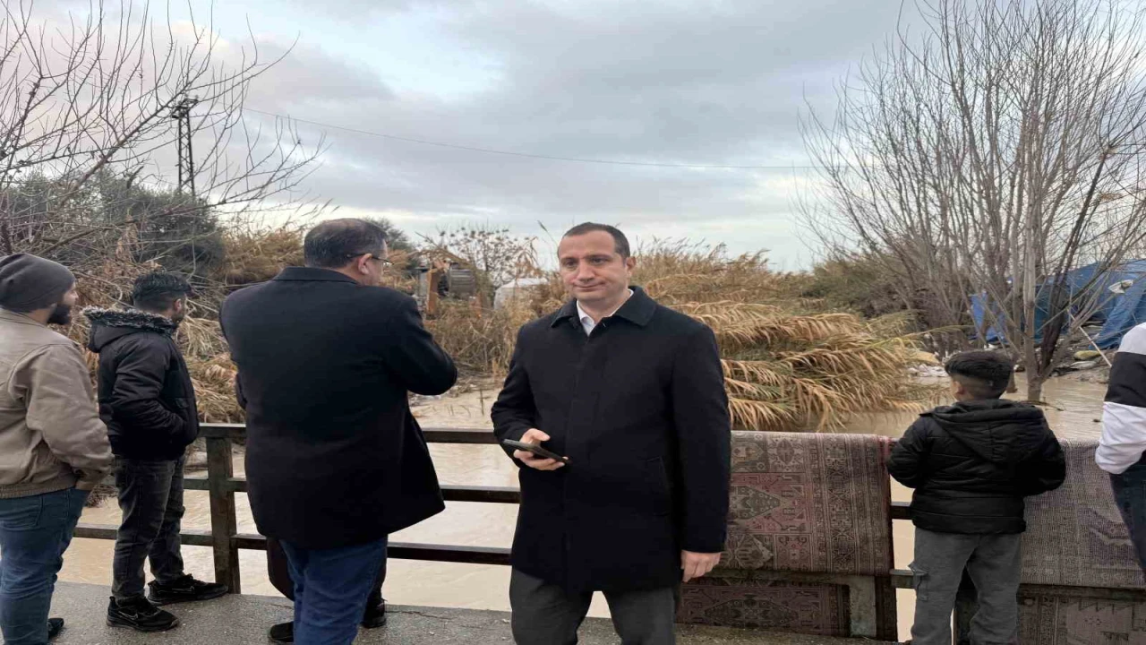 Tarsusta yağmurdan zarar gören bölgede inceleme