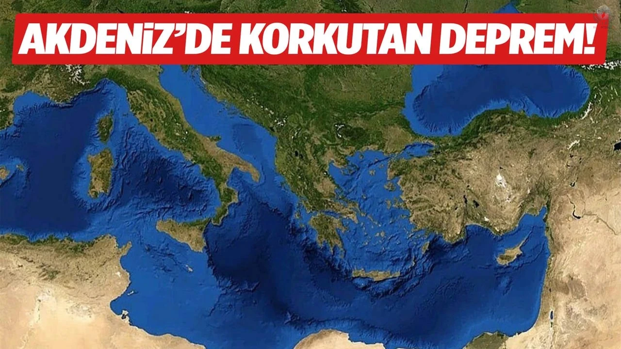 AKDENİZ’DE 5.0 BÜYÜKLÜĞÜNDE DEPREM