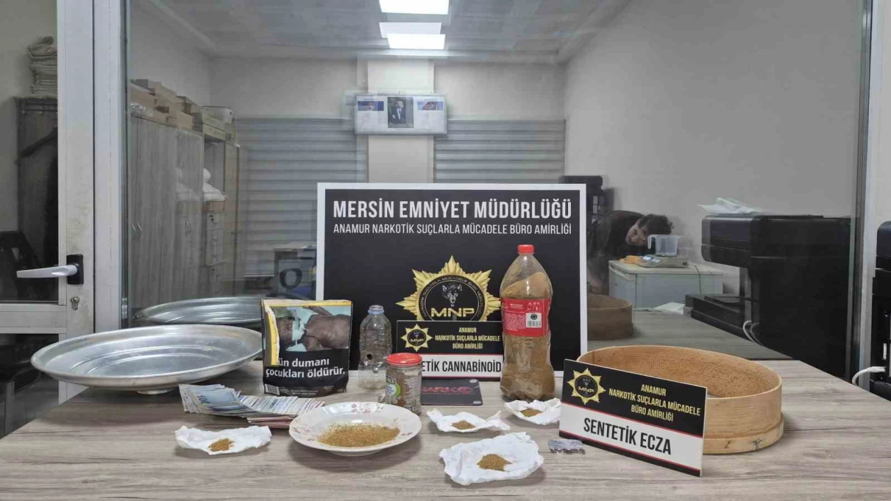 Anamurda uyuşturucu operasyonu: 2 tutuklama
