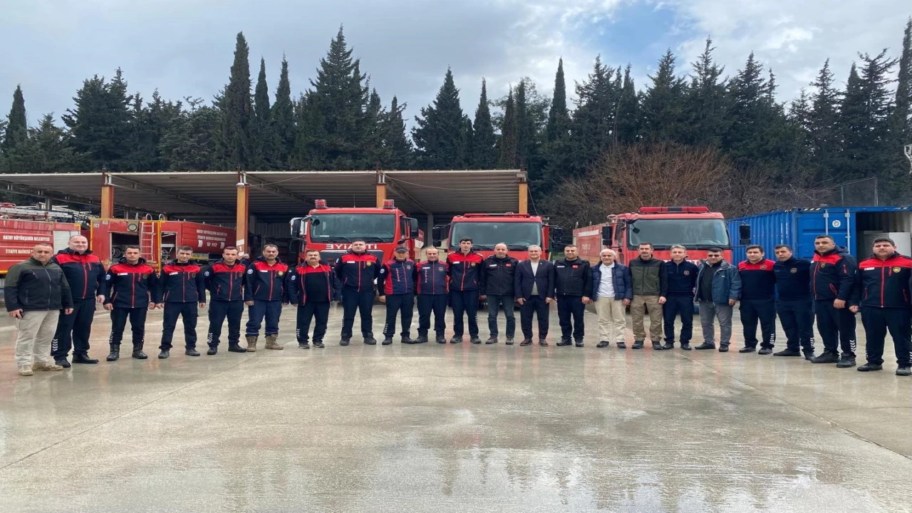 Başkan Gülden ateş savaşçılarına ziyaret