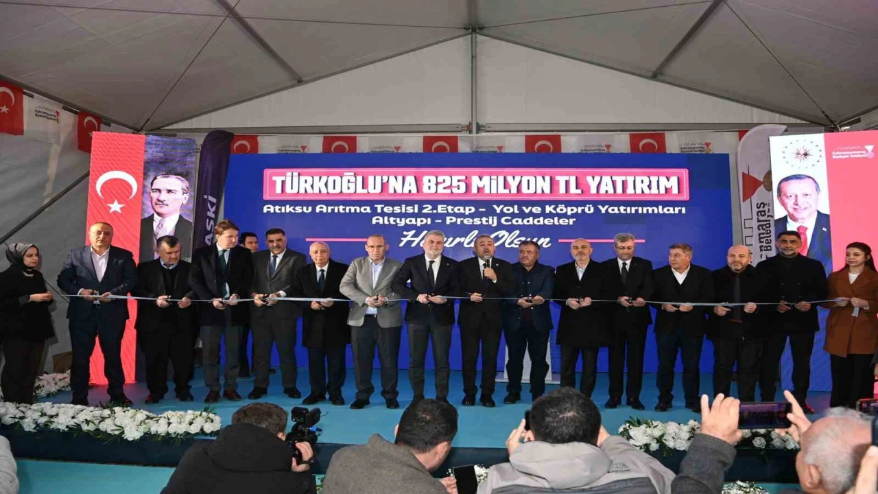 Büyükşehirin Türkoğlundaki 825 milyonluk dev yatırımlarının açılışı gerçekleştirildi