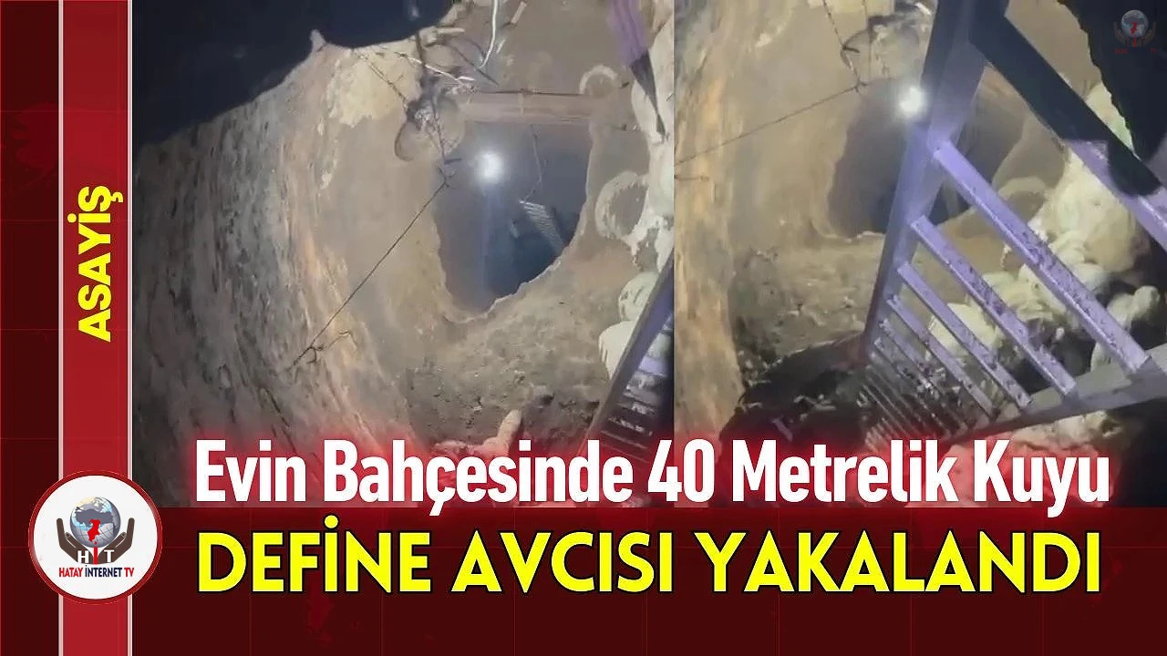 Define hevesiyle 40 metrelik kuyuyu evinin bahçesine 2 yılda kazdı