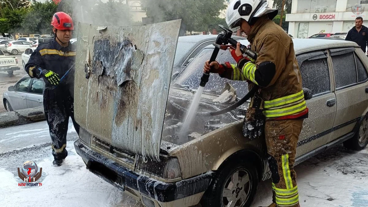 Dörtyolda TOFAŞ alevlere teslim oldu