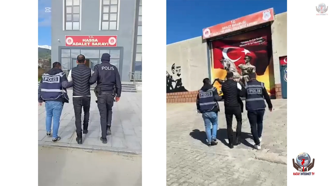 Hatayda hapis cezaları nedeniyle aranan 2 kişi tutuklandı