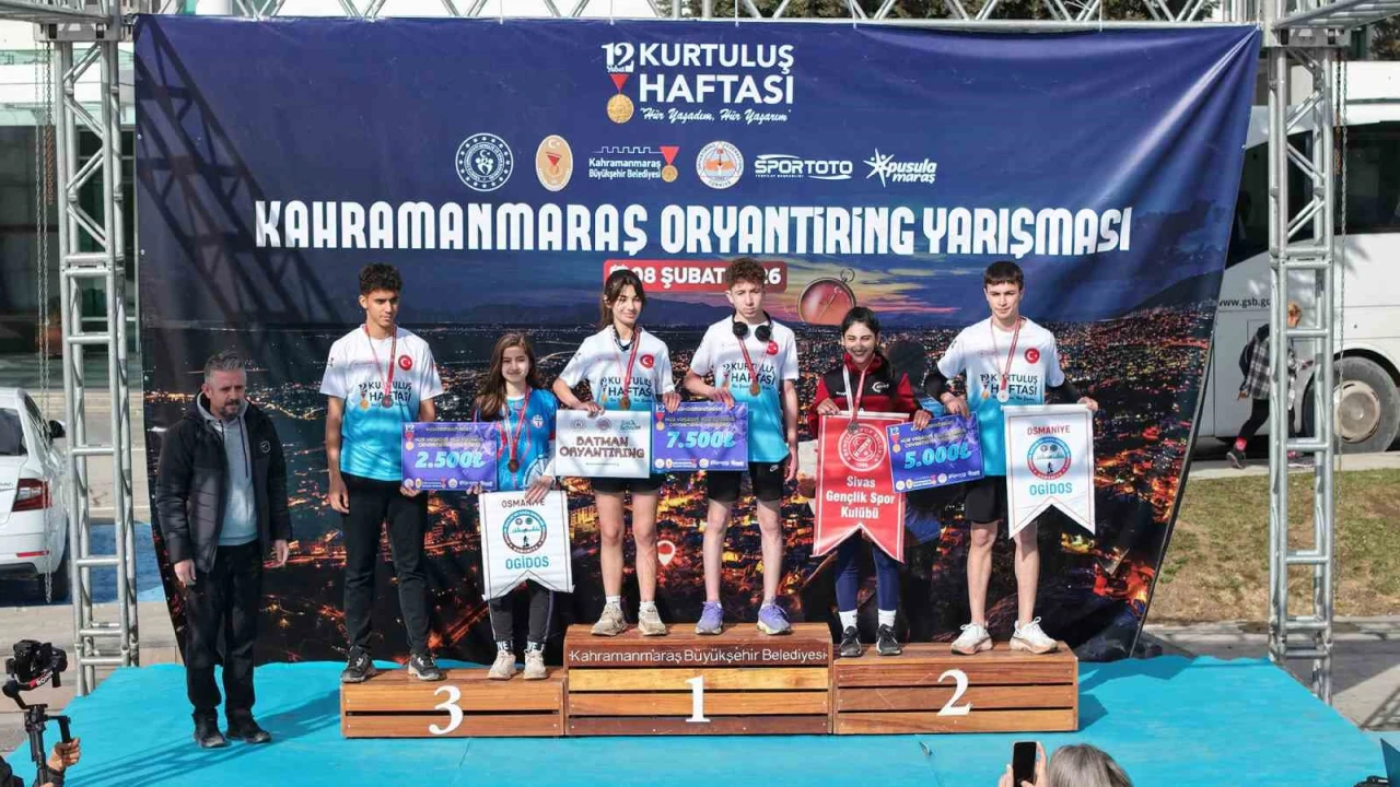 Kahramanmaraşta 14 şehirden 715 sporcu, kurtuluş haftası için yarıştı