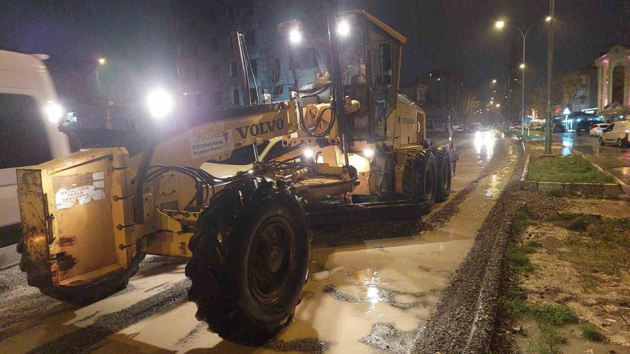 Kahramanmaraşta şiddetli yağışa karşı seferberlik