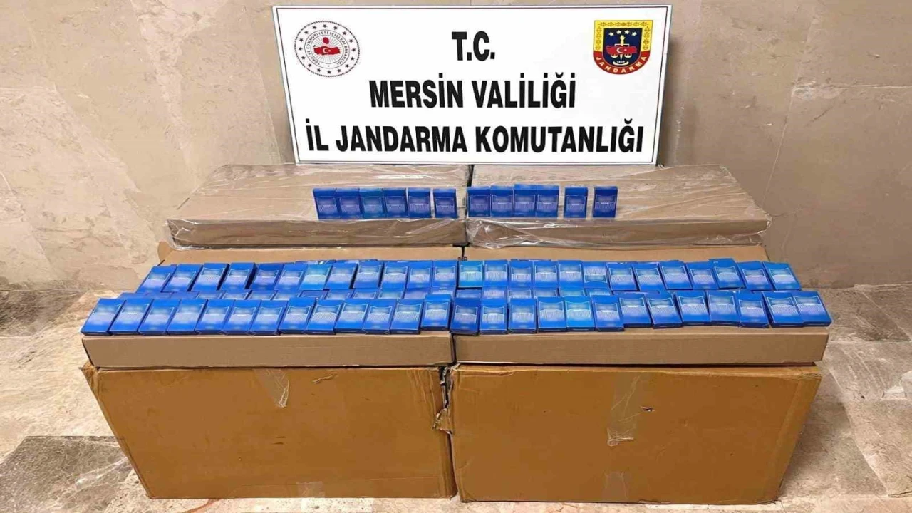 Mersinde 10 bin 500 paket kaçak sigara ele geçirildi