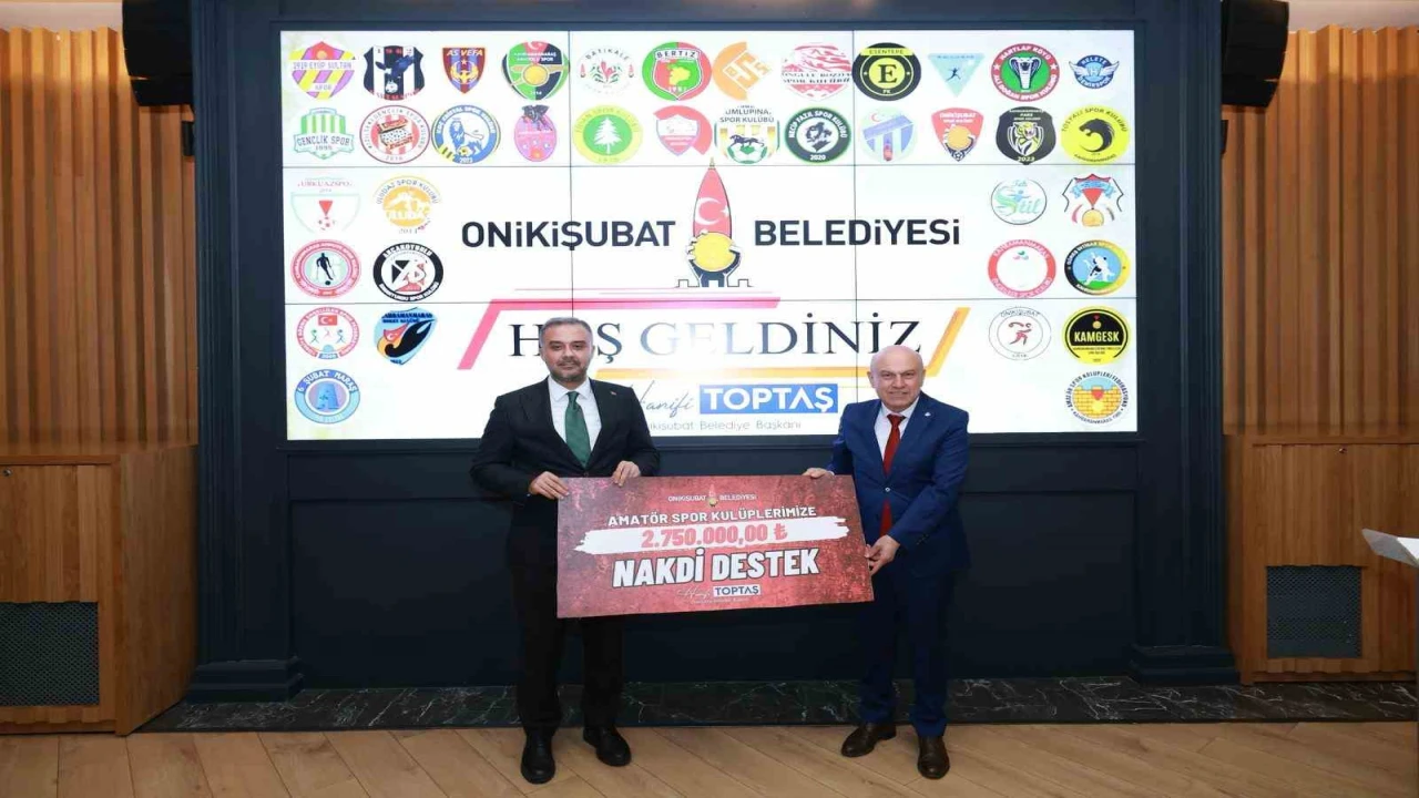 Onikişubat Belediyesinden amatör spora destek