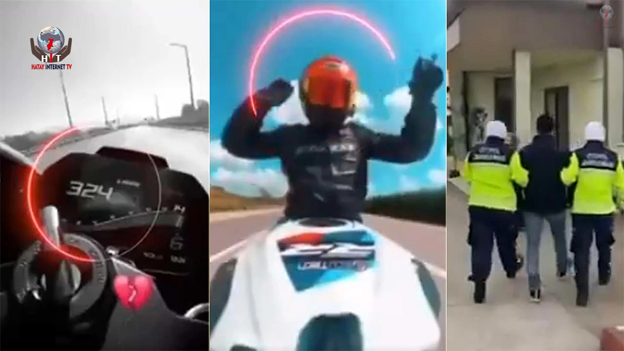 Otobanda 324 Km hıza ulaşan motosikletli ölüme meydan okudu