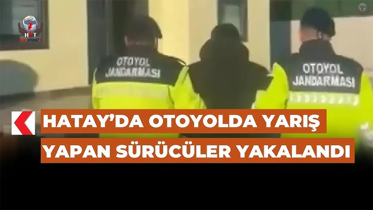 Otobanda makas atarak yarış yapan sürücüler yakayı ele verdi