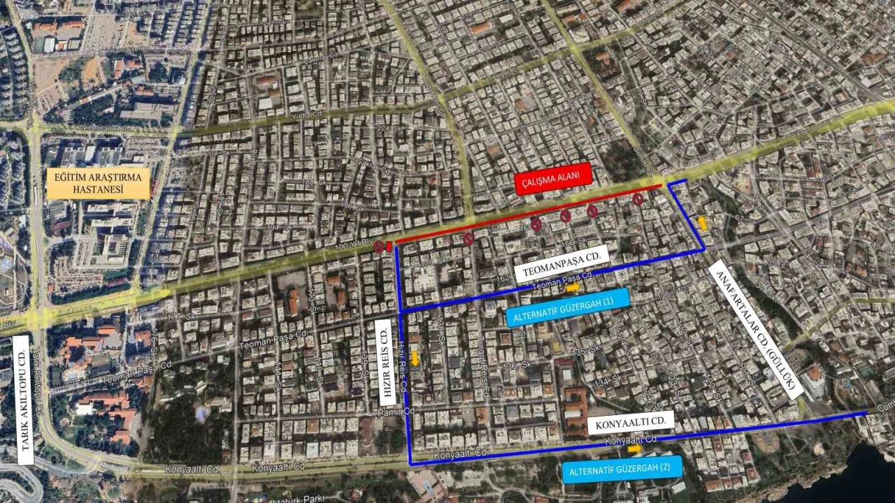 100. Yıl Bulvarında asfalt çalışmaları sürüyor