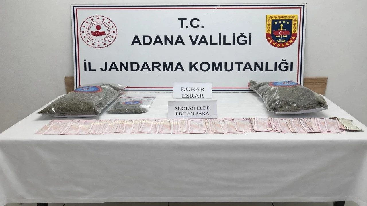 Adanada 2 kilo esrar ele geçirildi, 1 kişi tutuklandı