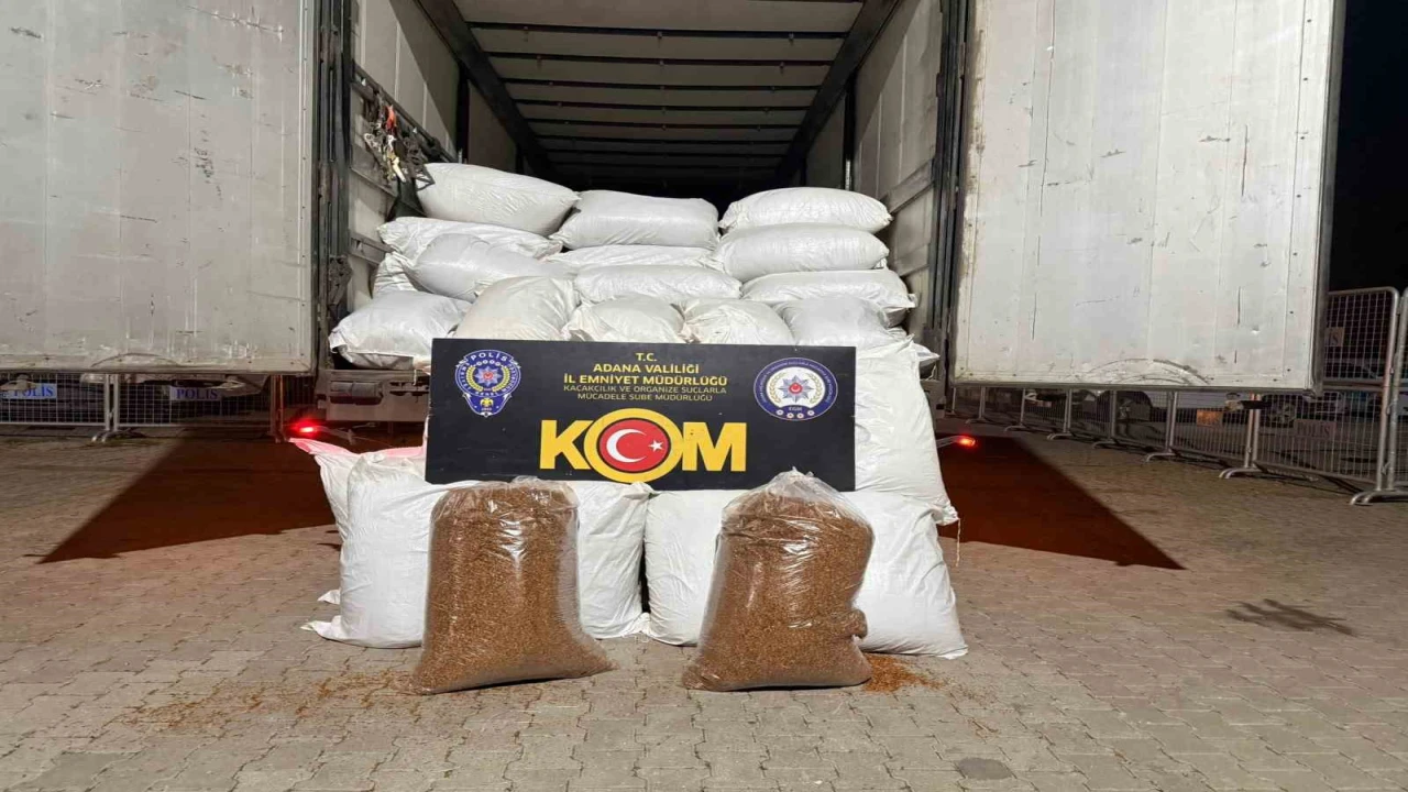 Adanada 3 ton kaçak tütün ele geçirildi