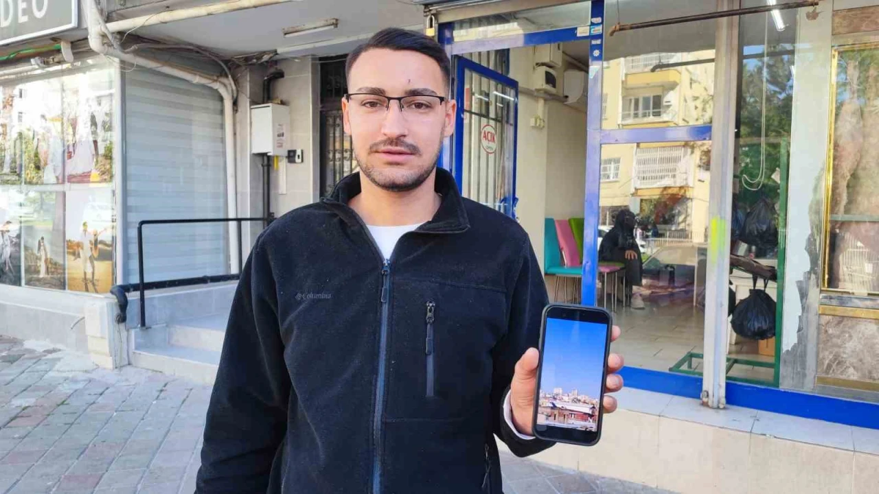 Adanada gökyüzünden yanan cisim düştü