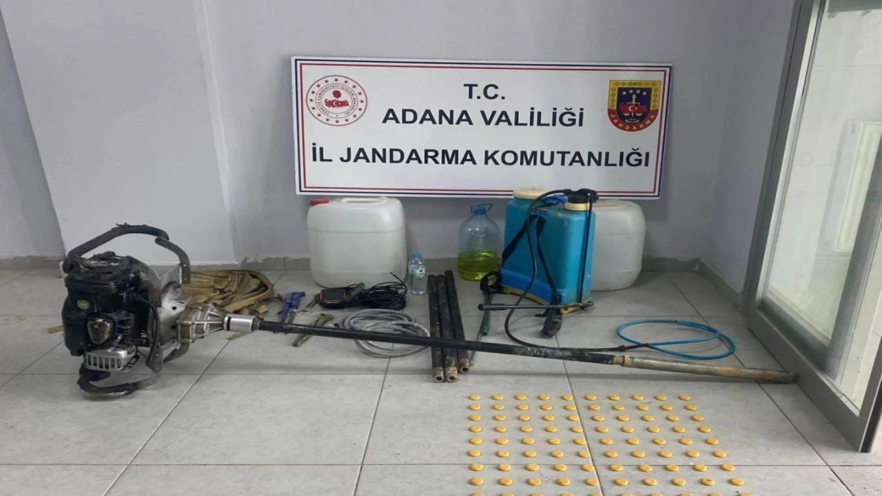 Adanada kaçak kazı yapanlar suçüstü yakalandı