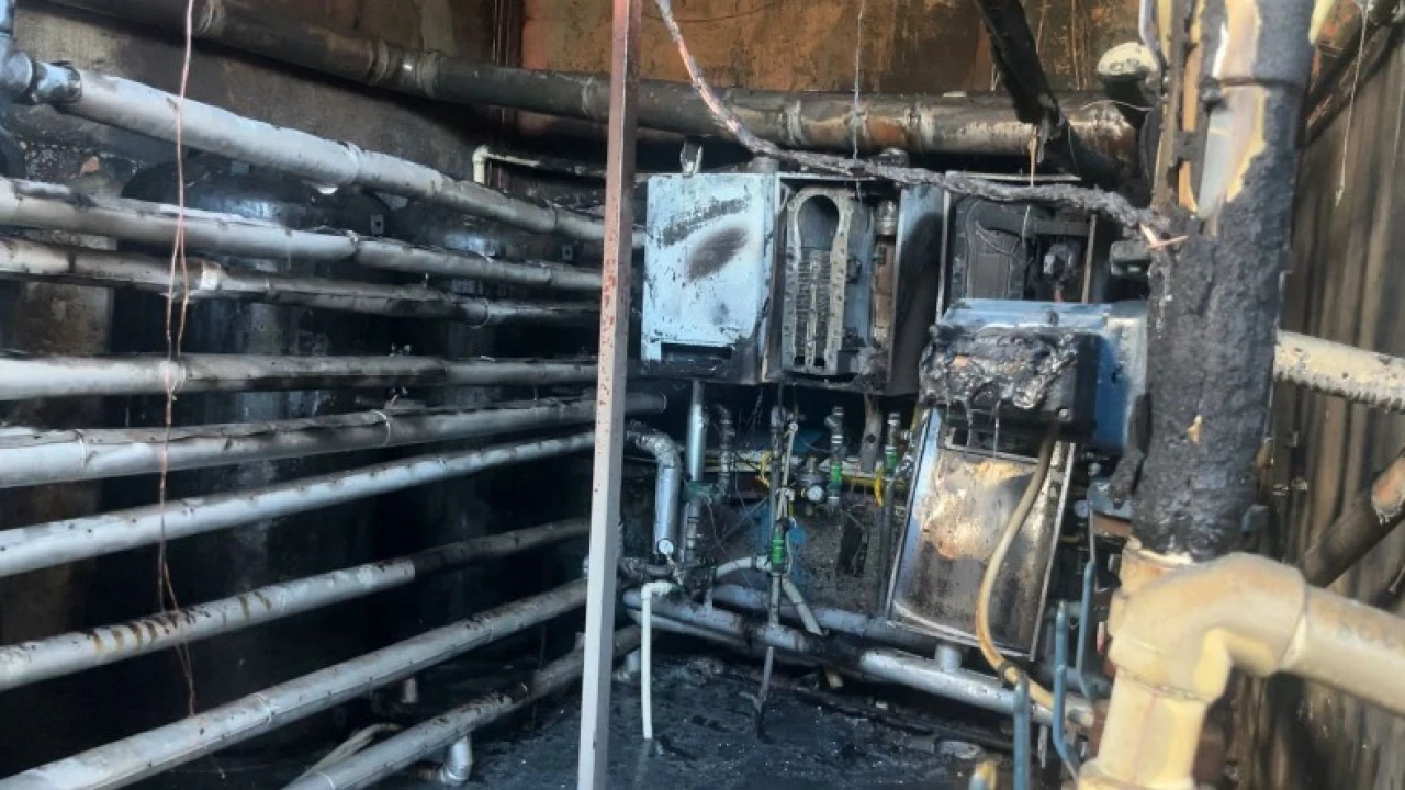 Alanyada otelin kazan dairesinde çıkan yangın korkuttu