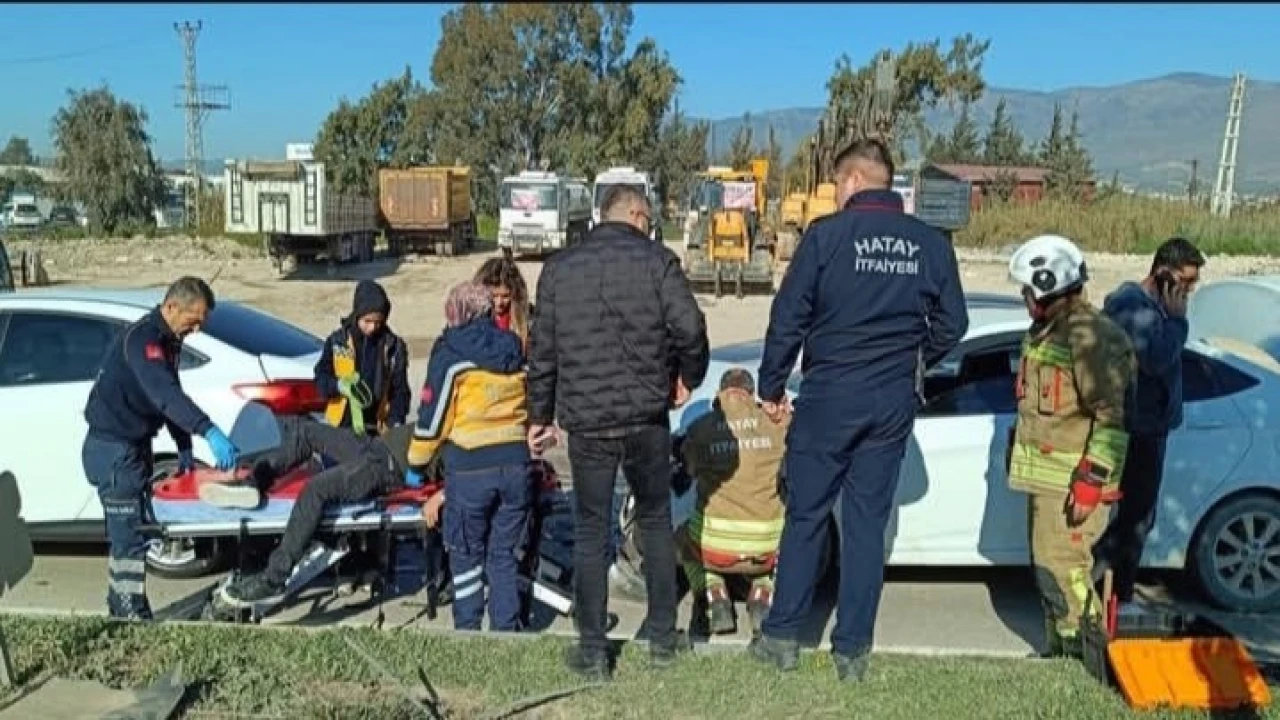 Antakyada trafik kazası: 1 yaralı