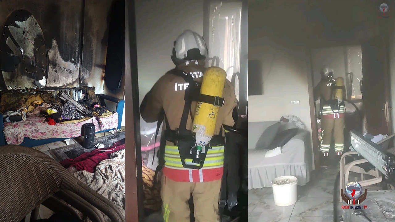 Bayram günü yangın afetini yaşadılar