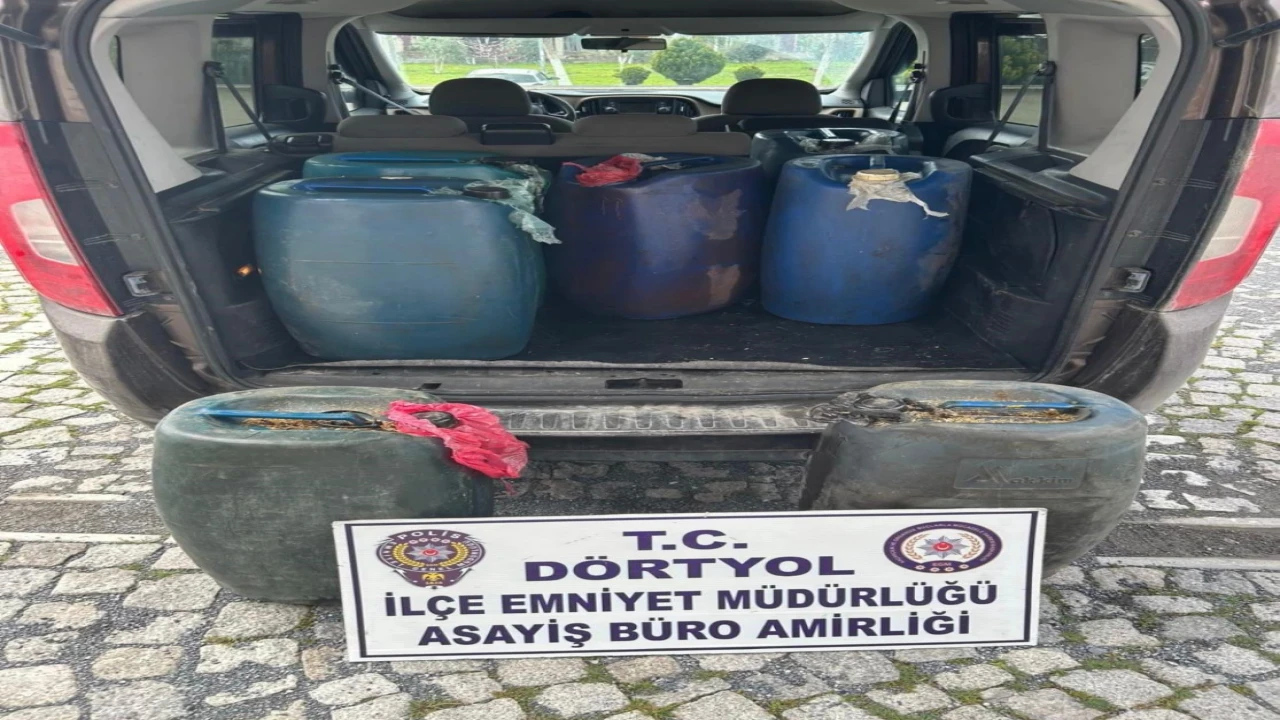 Dörtyolda tırlardan mazot çalan şüpheli yakalandı