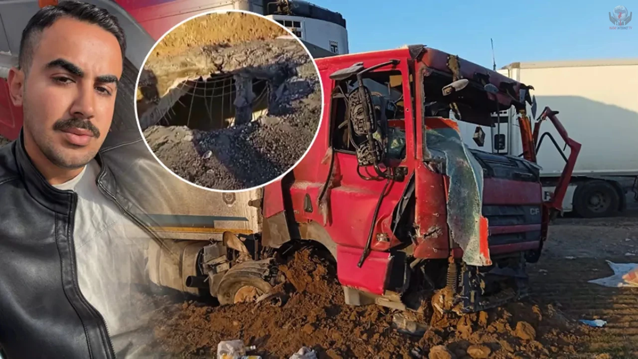 Genç şoföre mezar olan tırın görüntüsü ortaya çıktı