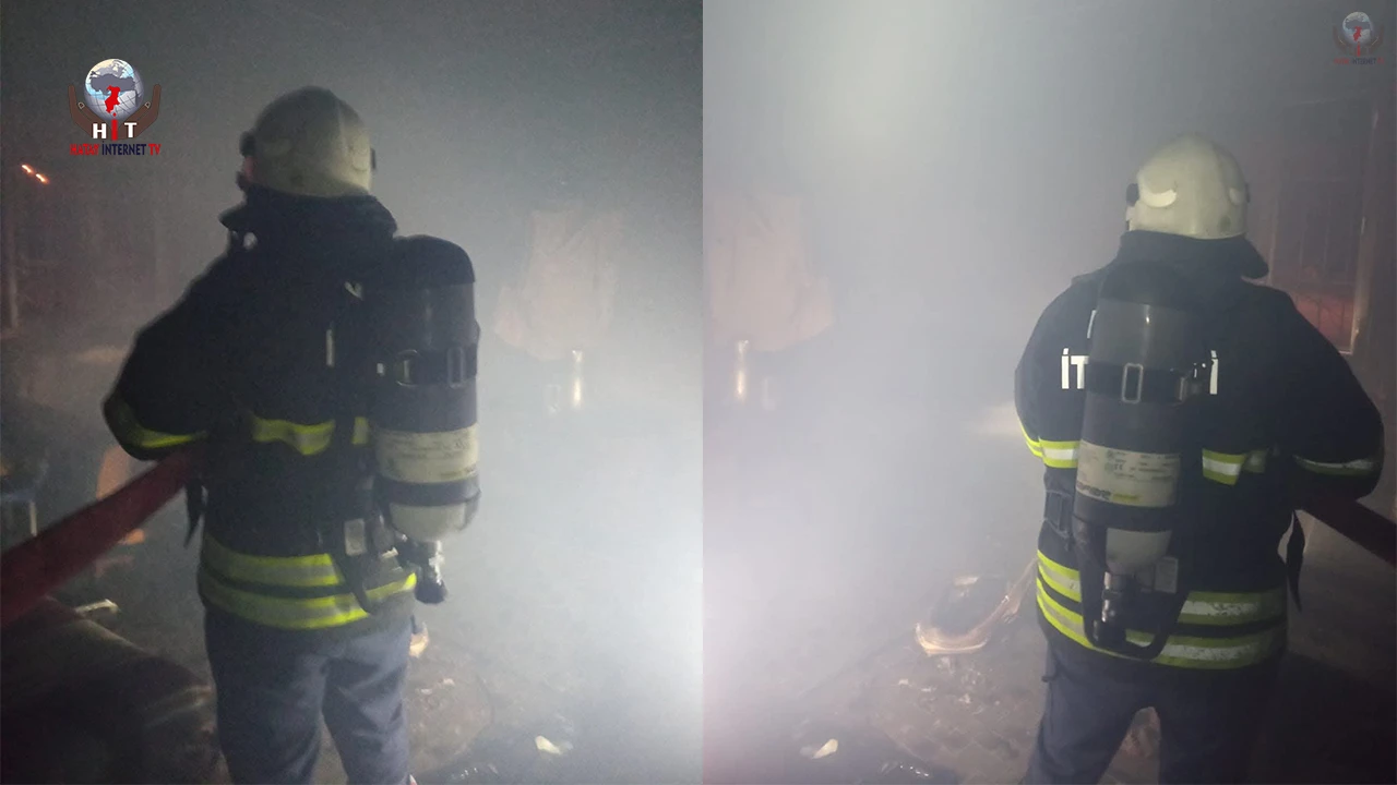 Hassada ev yangını