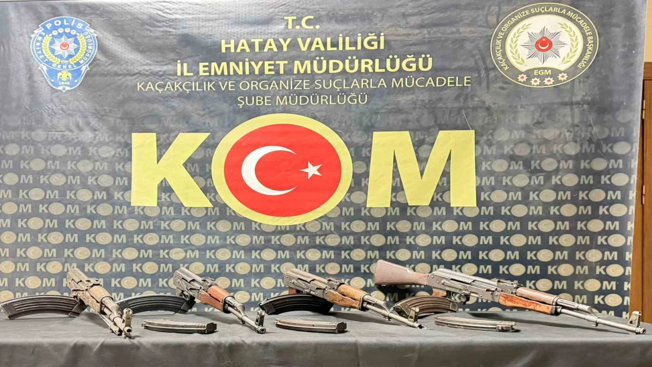 Hatayda kalaşnikof kaçakçılığında: 4 kişi tutuklandı
