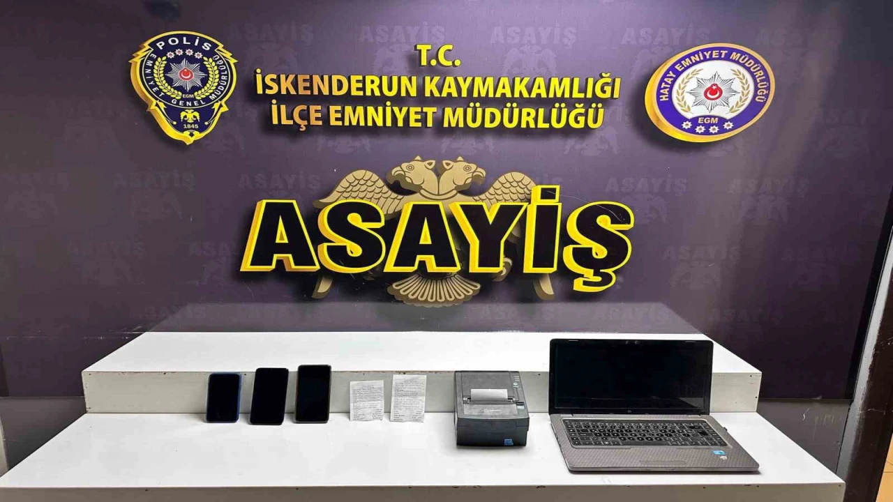 İskenderunda bahis oynayanlara suçüstü; 3 gözaltı